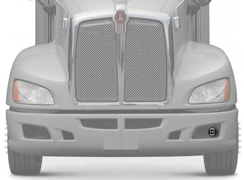 Black LED Fog Light Lamp Left Side Kenworth T660 - 