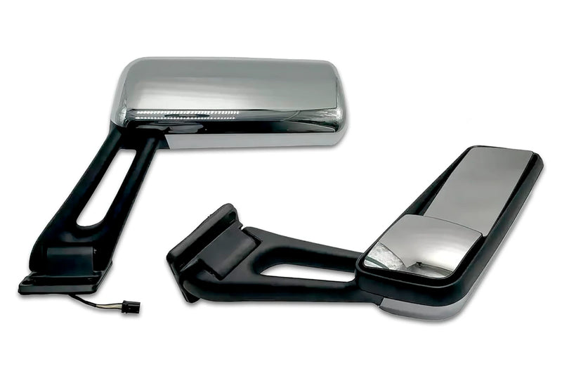 Door Mirrors with Arms Chrome Set 2013-2021 Peterbilt 579