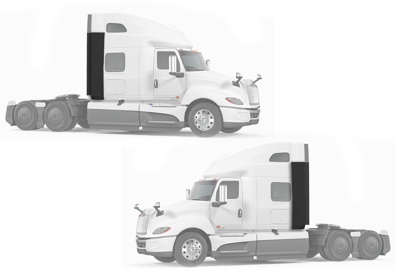 Bottom Lower Wind Fairing Cab Extenders Plastic with Extensions Set International LT625