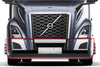 Bumper Set W/o Fog Light Holes Chrome Trim & Air Flow Deflector Set + Brackets Volvo VNL 2018+ - 