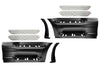 Front Step Side Panels w/Brackets, Upper & Lower Metal Steps, Extensions Set 2022+ Peterbilt 579