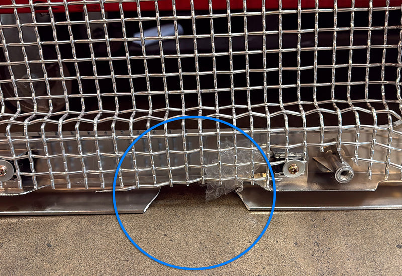Grille Frame with Bug Screen Plastic MINOR COSMETIC DAMAGE Compatible with Kenworth T880