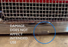 Grille Frame with Bug Screen Plastic MINOR COSMETIC DAMAGE Compatible with Kenworth T880