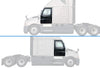 Front Doors Assembly Set 2018-2024 Freightliner Cascadia