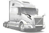 Hood Heated Mirror Chrome Passenger 2018+ Volvo VNL VNR