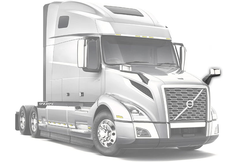 Hood Heated Mirror Chrome Driver 2018+ Volvo VNL VNR