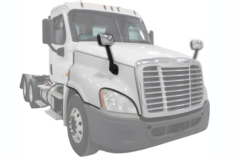 Hood Fender Fiberglass with Hood Mirror Passenger 2008-2017 Freightliner Cascadia 125 113