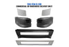 Bumper Plastic with Fog Hole and Chrome Trim Set 2004-2015 Volvo VNL