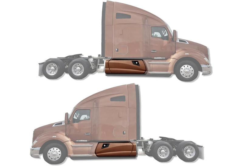 Fairing Skirt Panels 80" w/tube Set 2013-2021 Kenworth T680