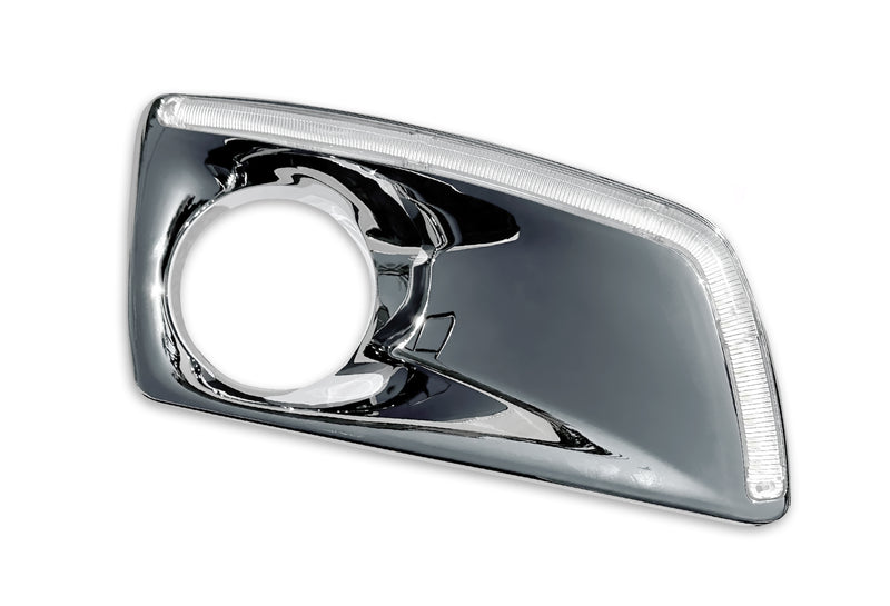 Fog Light Bezel Chrome with Built-in Light Strip & Fog Light Passenger Kenworth T660