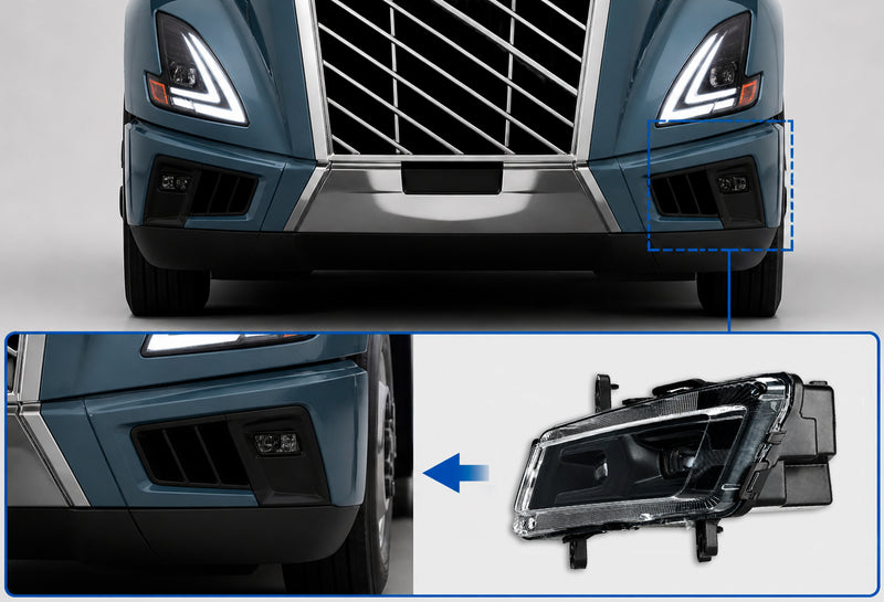 Front Fog Light Lamp Assembly Driver 2025+ Volvo VN VNL New