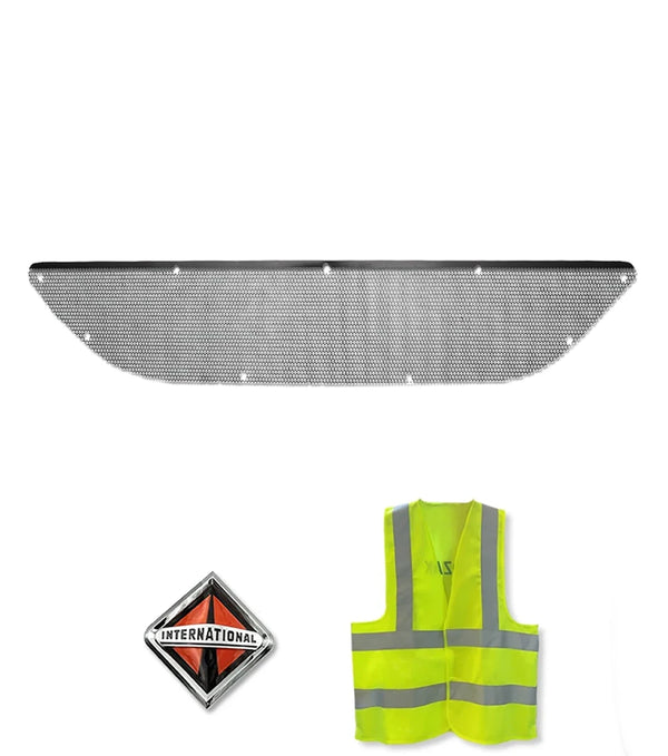 Bumper Net Grille Fits Plastic Bumper 2008-2015 International Prostar