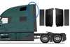 Cabin Fairing Upper Air Deflectors with Extensions and Brackets Set 2025 2026 Volvo VNL New