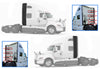 Top & Lower Fairing Cab Panels w/Extenders & w/Brackets Full Set International LT625