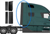 Cabin Fairing Upper & Lower Air Deflector with Extensions Passenger 2025 2026 Volvo VNL New
