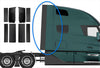 KOZAK Cabin Fairing Upper & Lower Air Deflectors with Extensions & Brackets Set 2025 2026 Volvo VNL New