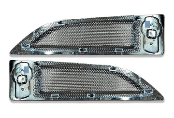 Hood Side Air Intake Vent Grille Chrome Set 2013-2021