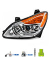Halogen Headlight Chrome Housing Driver 2022+ Kenworth T680 Next Gen