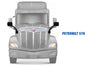 Hood Mirrors Black Set 2010-2017 Peterbilt 579