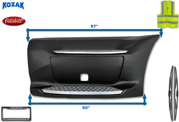 Plastic Front Step Fairing Set Right Side for Peterbilt 579 2013-2021