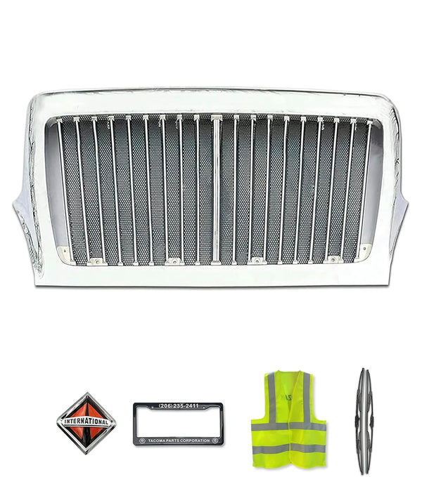 Grille with Bug Screen Chrome Custom International CXT