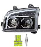 Headlight Full LED Performance Black Housing Driver Kenworth T880