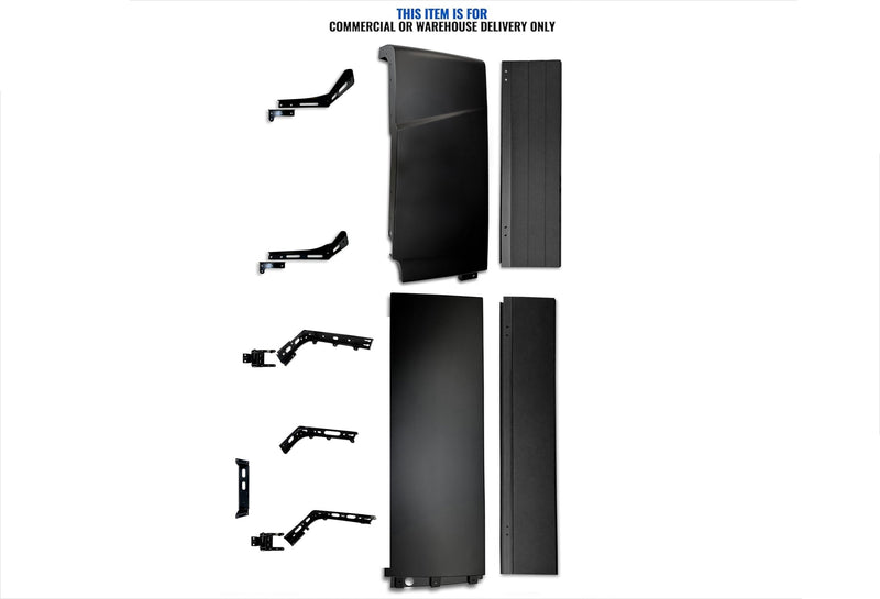 Cabin Fairing Upper & Lower Air Deflectors with Extensions & Brackets Driver 2025 2026 Volvo VNL New