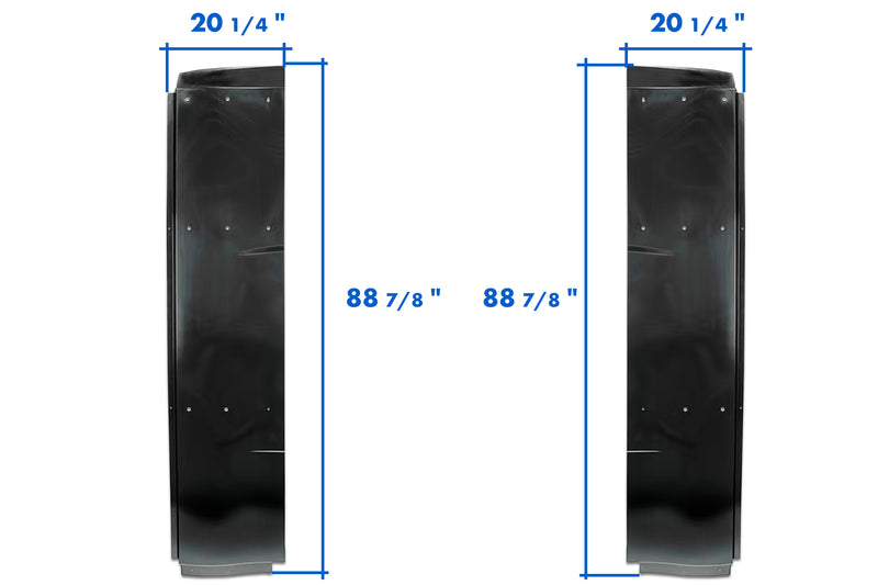 Top & Lower Fairing Cab Panels w/Extenders & w/Brackets Full Set International LT625