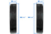 Lower Wind Fairings Cab Extenders Set International LT625