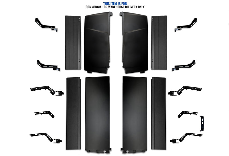 KOZAK Cabin Fairing Upper & Lower Air Deflectors with Extensions & Brackets Set 2025 2026 Volvo VNL New