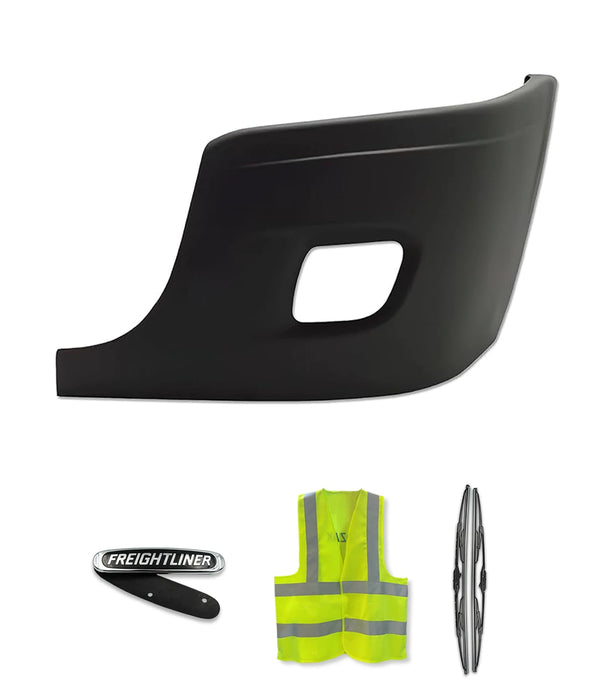 Bumper Corner Outer With Fog Holes Driver 2008-2017 Freightliner Cascadia 125 113