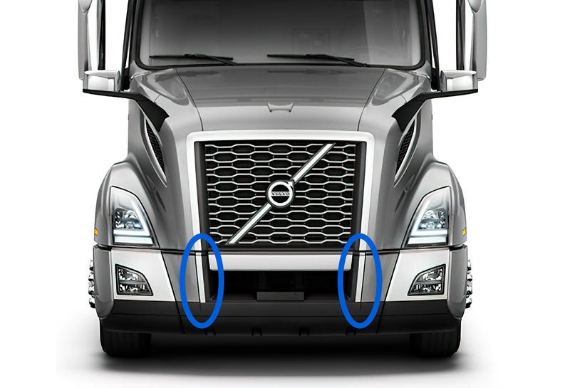 Trim Molds Middle Center Bumper Chrome 2018+ Volvo VNL