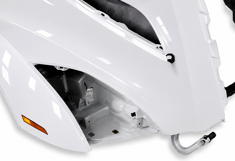 Hood Shell Fiberglass w/ with Turn Marker Lights 2018+ Volvo VNL