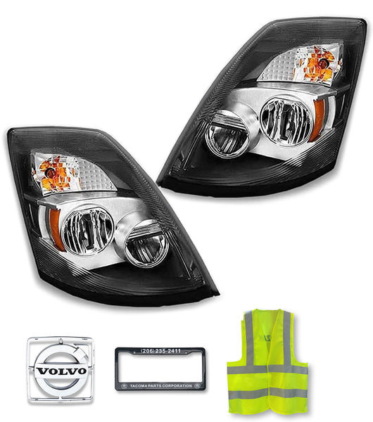 Headlights Full LED Pair 2004-2017 Volvo VNL VT