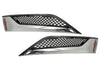 Side Hood Grilles Vent Trim Chrome Set 2022+ Kenworth T680 Next Gen
