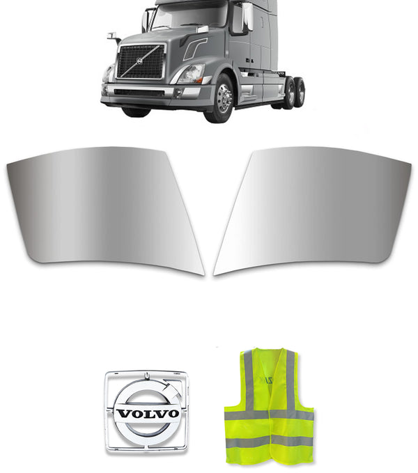 Bumper Corners Chrome Trim Set 2004-2015 Volvo VNL