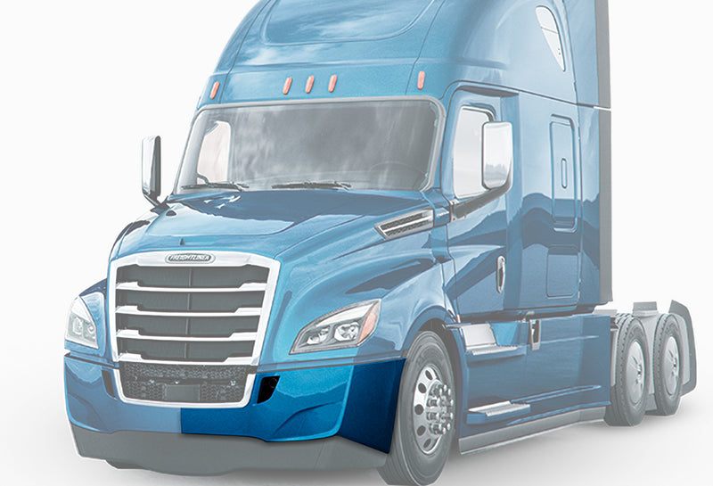 Bumper Cover without Fog Hole Plastic Driver 2018+ Freightliner Cascadia 126 116