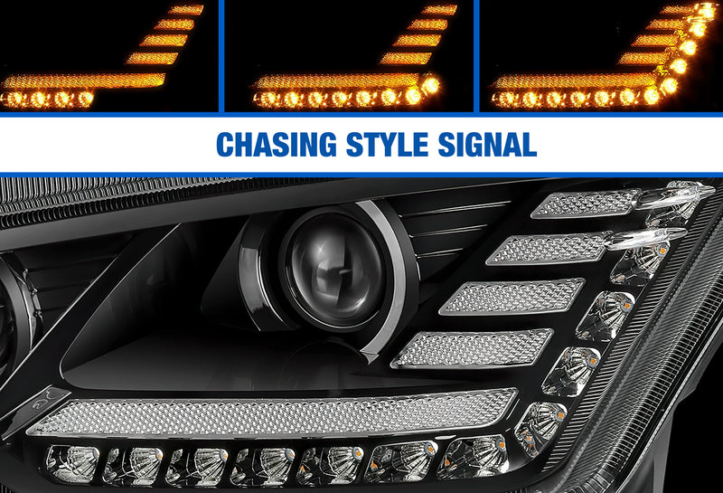 Headlight LED Black Driver 2022+ Peterbilt new 579