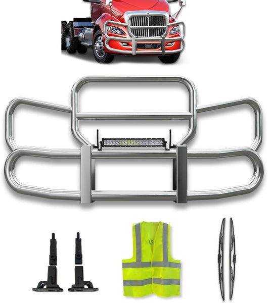 Front Steel Grille Deer Guard Herd 300 2007-2025 International RH