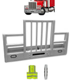Grille Deer Bumper Herd Defender Guard 6" (2) VT Satin 2008-2025 Peterbilt 389