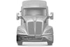 Bumper Cover Chrome With Fog Hole Passenger 2022+ Kenworth T680