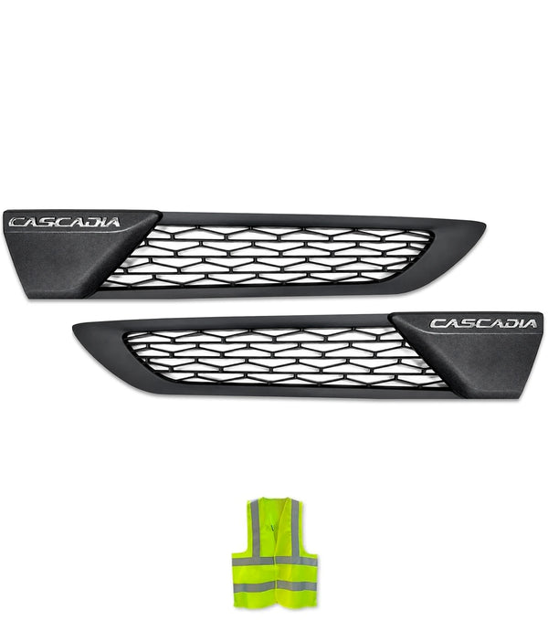 Long Air Intake Bezel Assembly w/Black Covers Set 2025 2026 Freightliner Cascadia