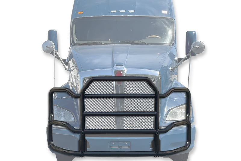 Grille Guard Large Black with Lights 2010+ Kenworth T700