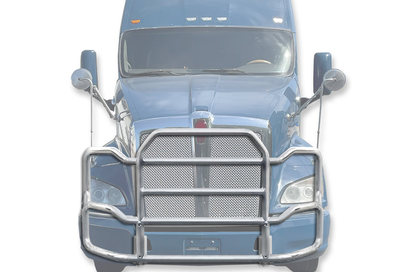Grille Guard Large Chrome with Lights 2010+ Kenworth T700