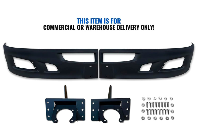 Bumper Corners Black Plastic with Bezels & Fogs Kenworth T660