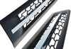 Side Hood Vents Black with Chrome Stripe Set 2018+ Freightliner Cascadia 116 126