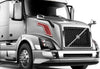 Chrome Finish Side Air Hood Vents Set Volvo VNL 2004-2016 - 