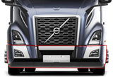 Bumper Set W/ Fog Light Holes Chrome Trim & Air Flow Deflector Set + Brackets Volvo VNL 2018+ - 