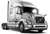 Headlight with LED bar Chrome Passenger 2004-2017 Volvo VNL VNX VT