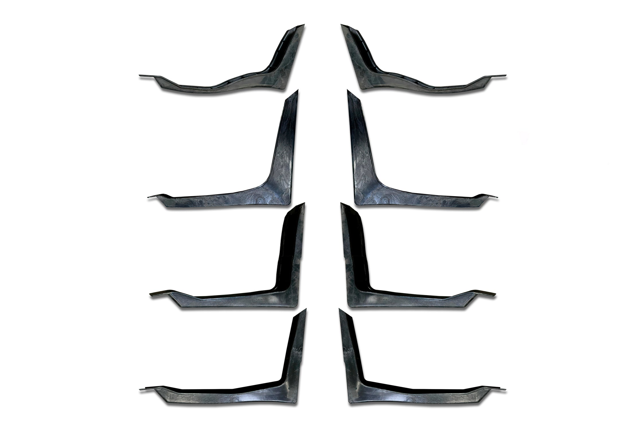 Lower Wind Fairing Cab Extender Plastic w/Brackets Set